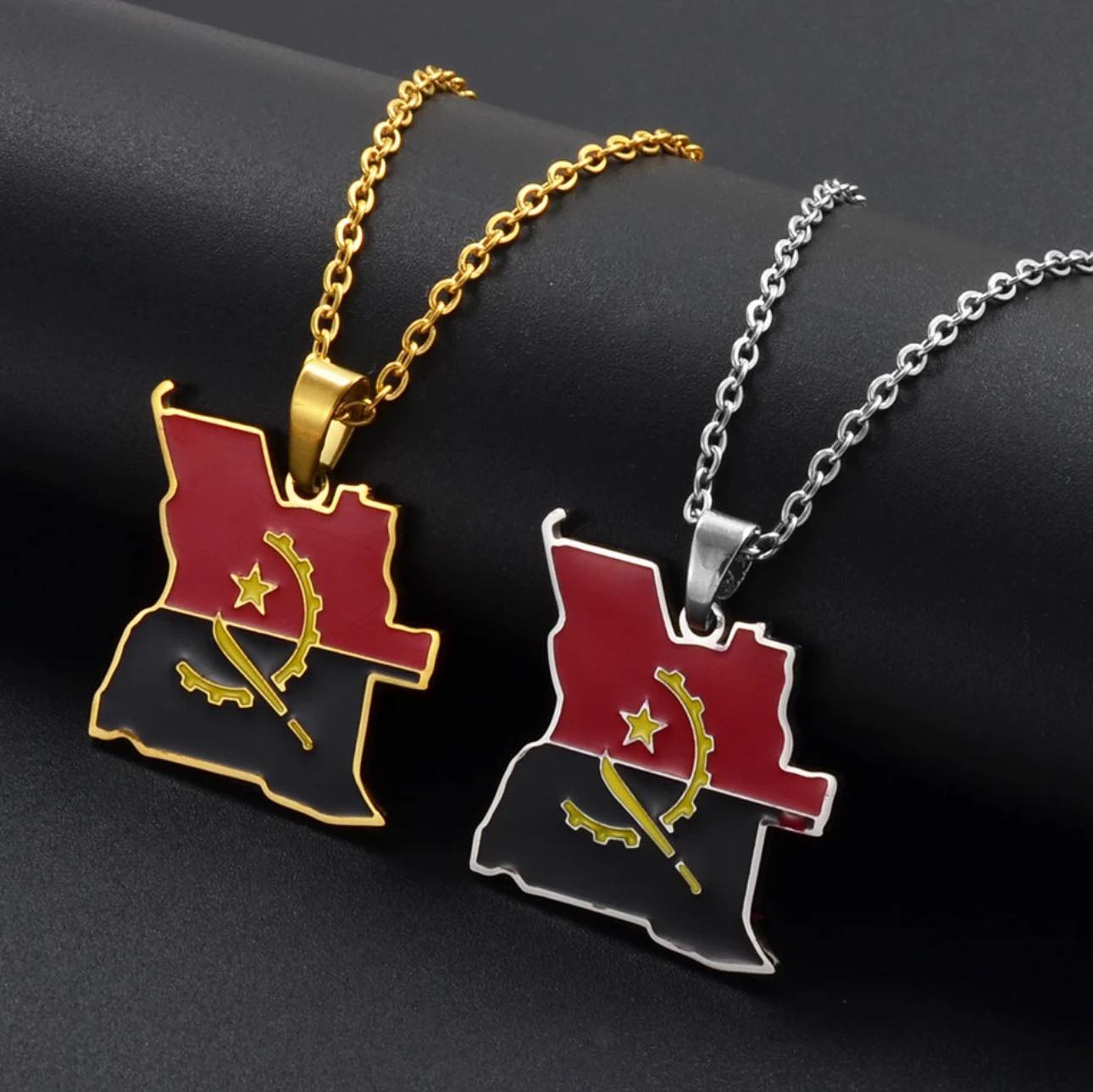 Angola Flag Necklace