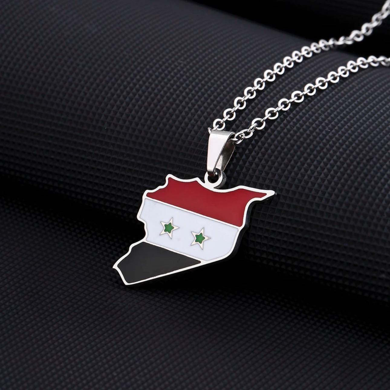Syria Flag Necklace