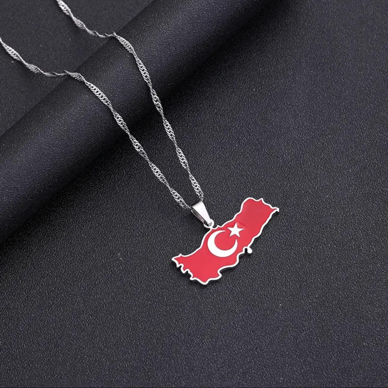 Turkey Flag Necklace
