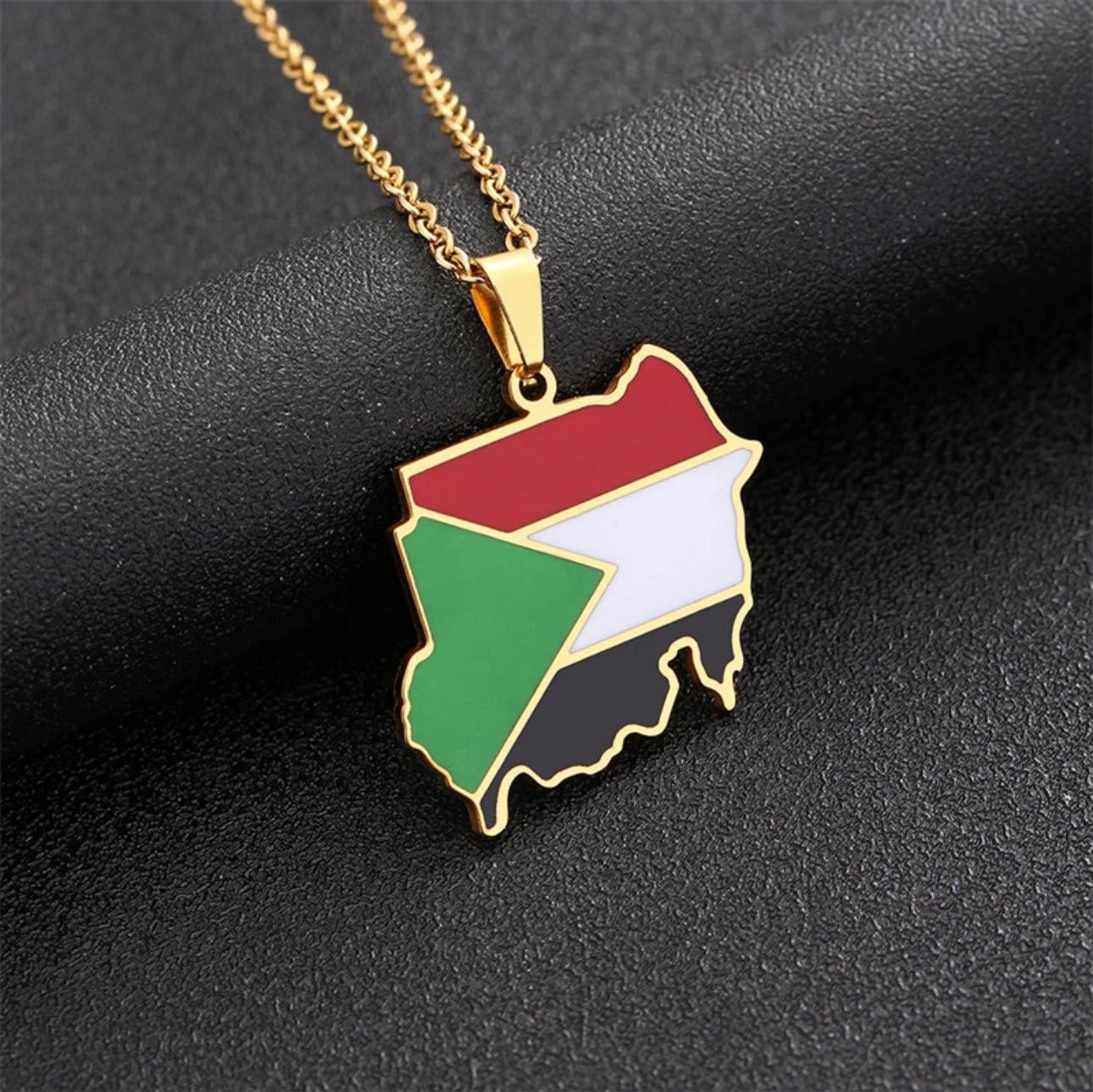 Sudan Flag Necklace