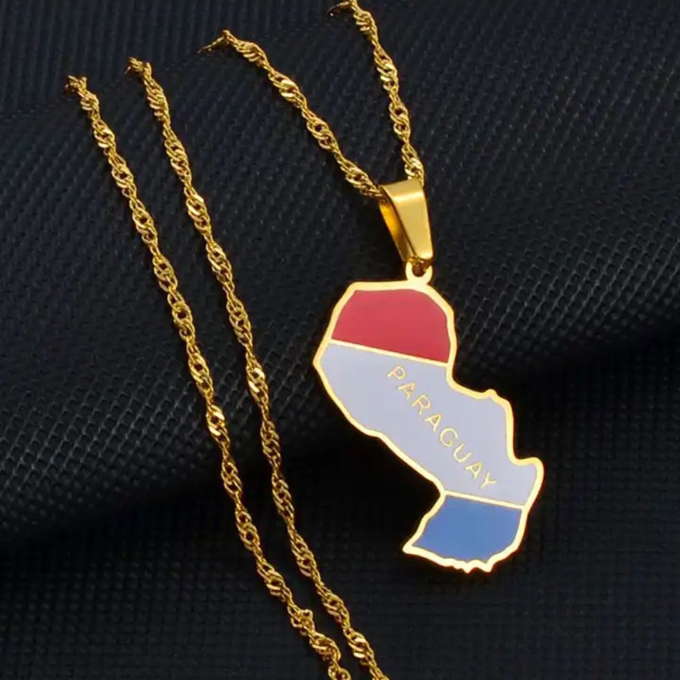 Paraguay Flag Necklace