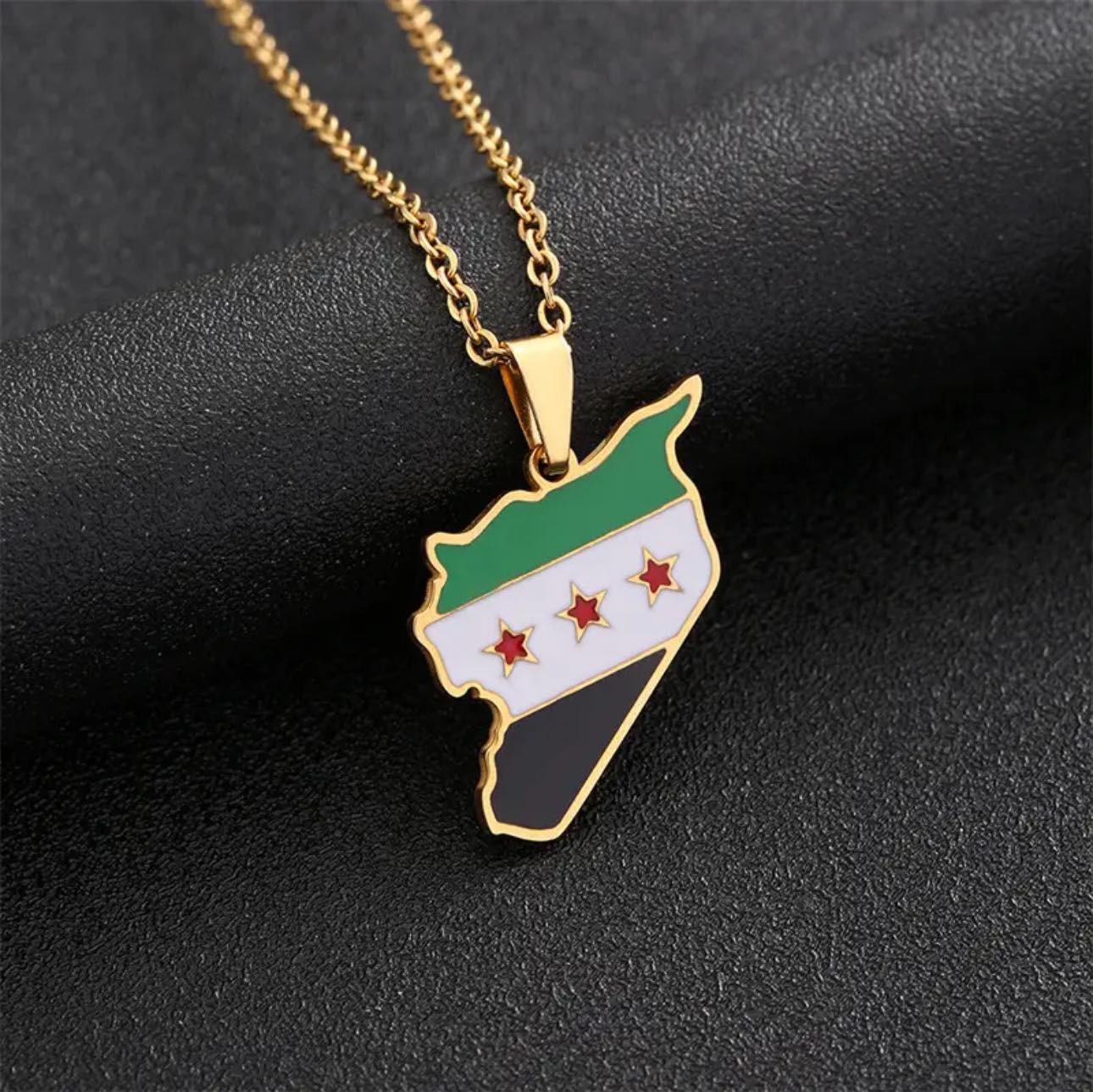 Syria Flag Necklace