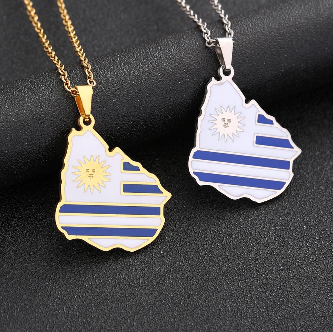 Uruguay Flag Necklace