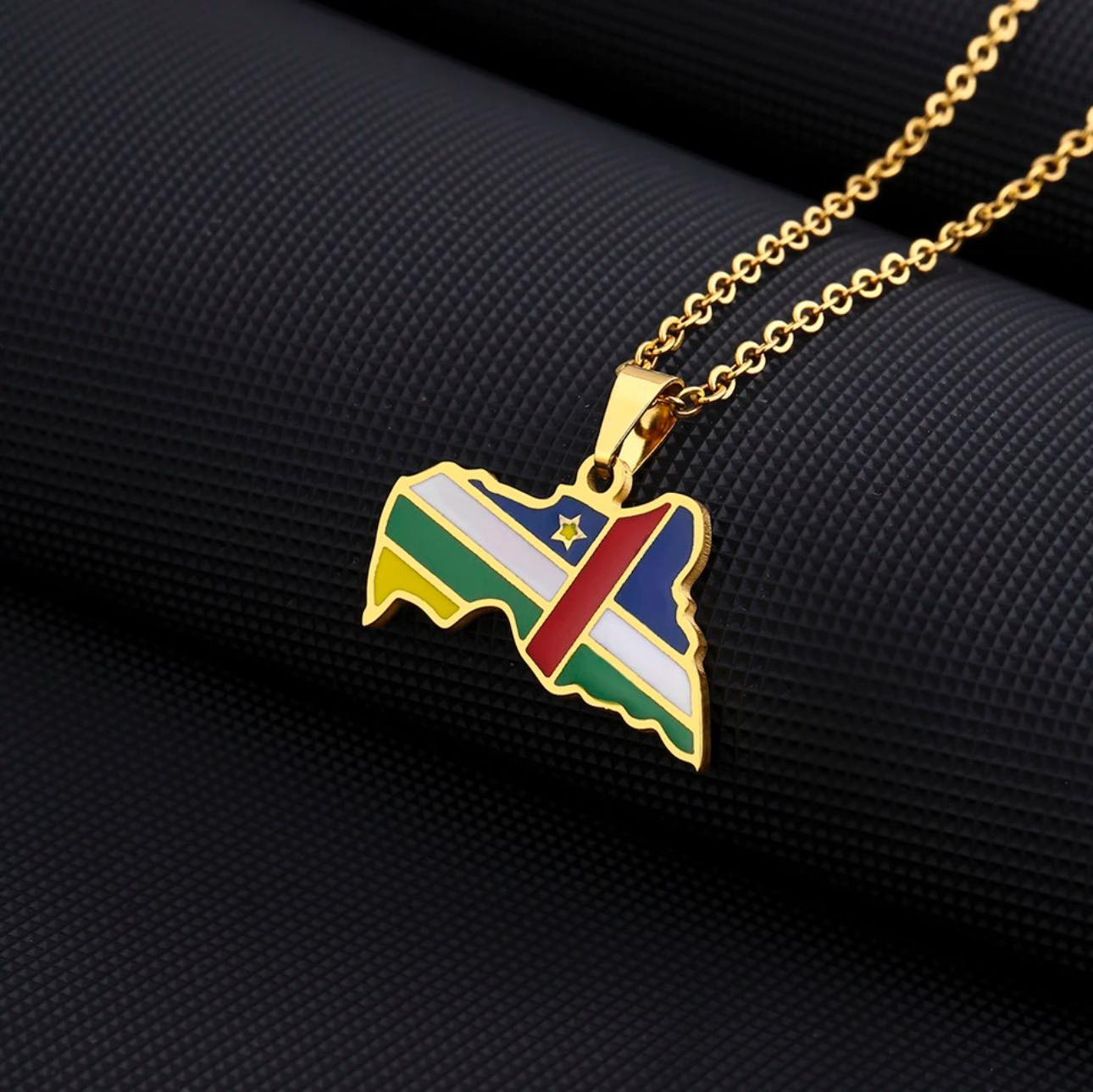 Central African Republic Flag Necklace