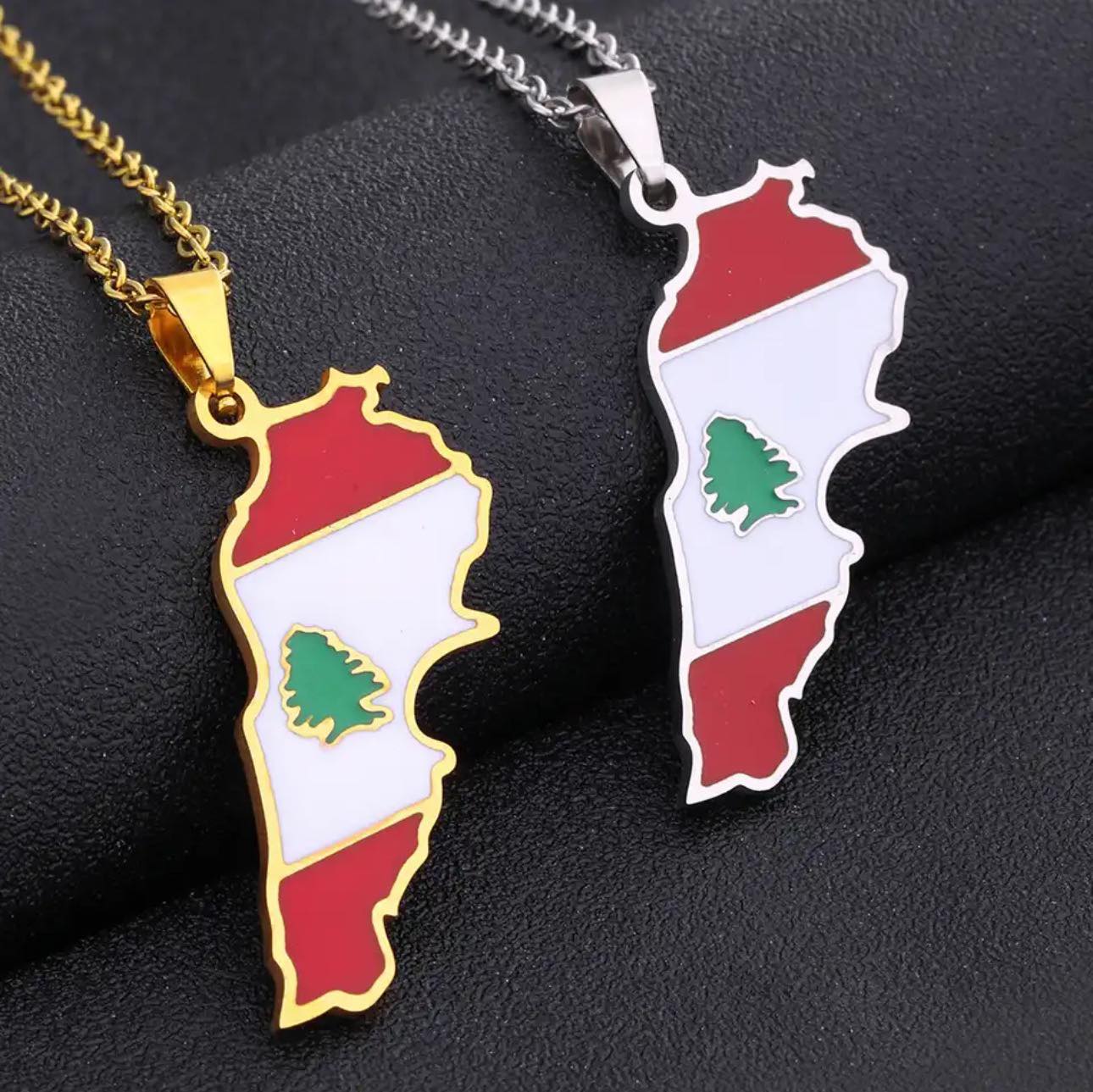 Lebanon Flag Necklace
