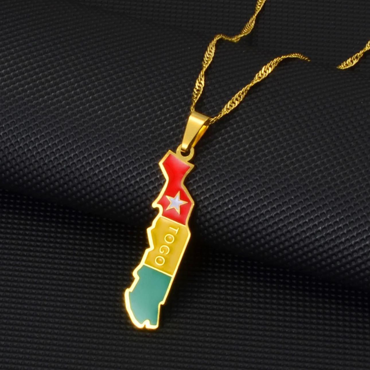 Togo Flag Necklace
