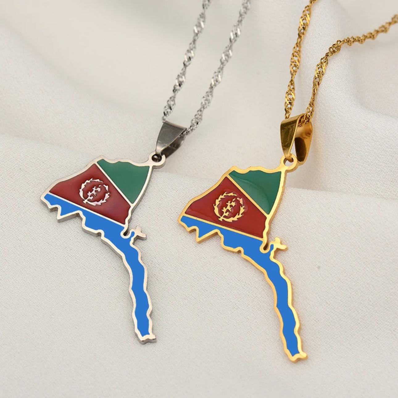Eritrea Flag Necklace