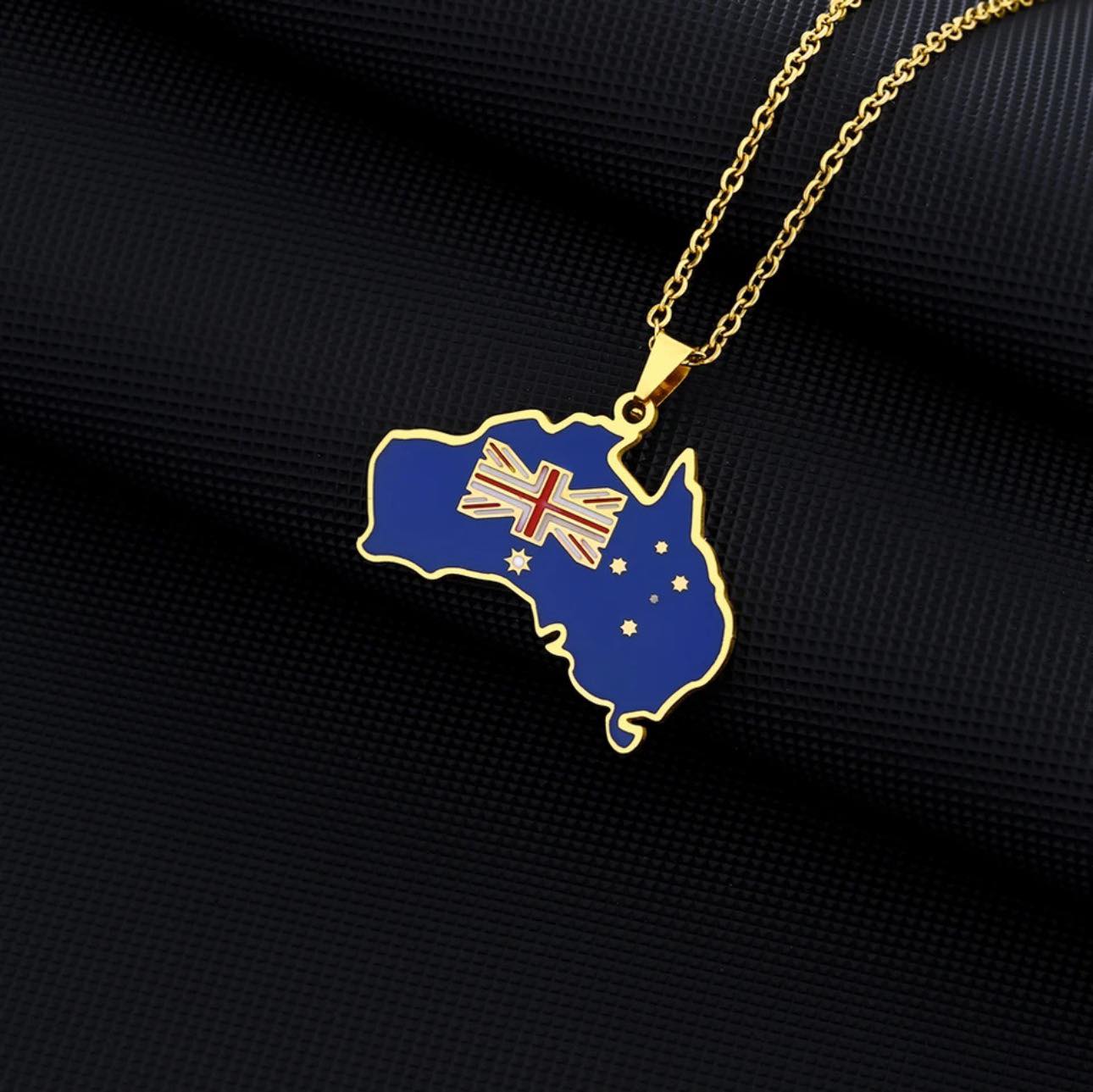 Australia Flag Necklace