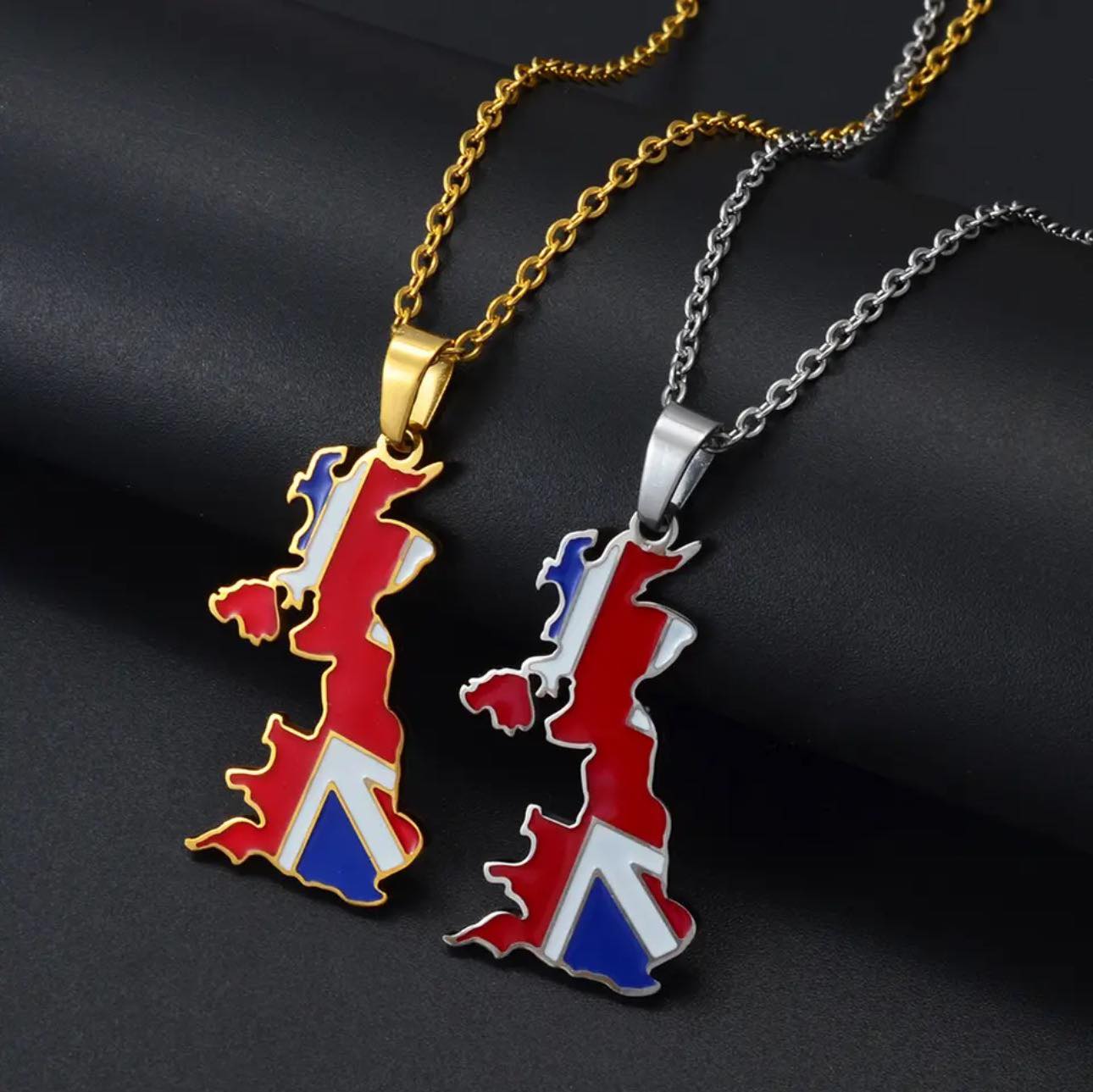 United Kingdom Flag Necklace