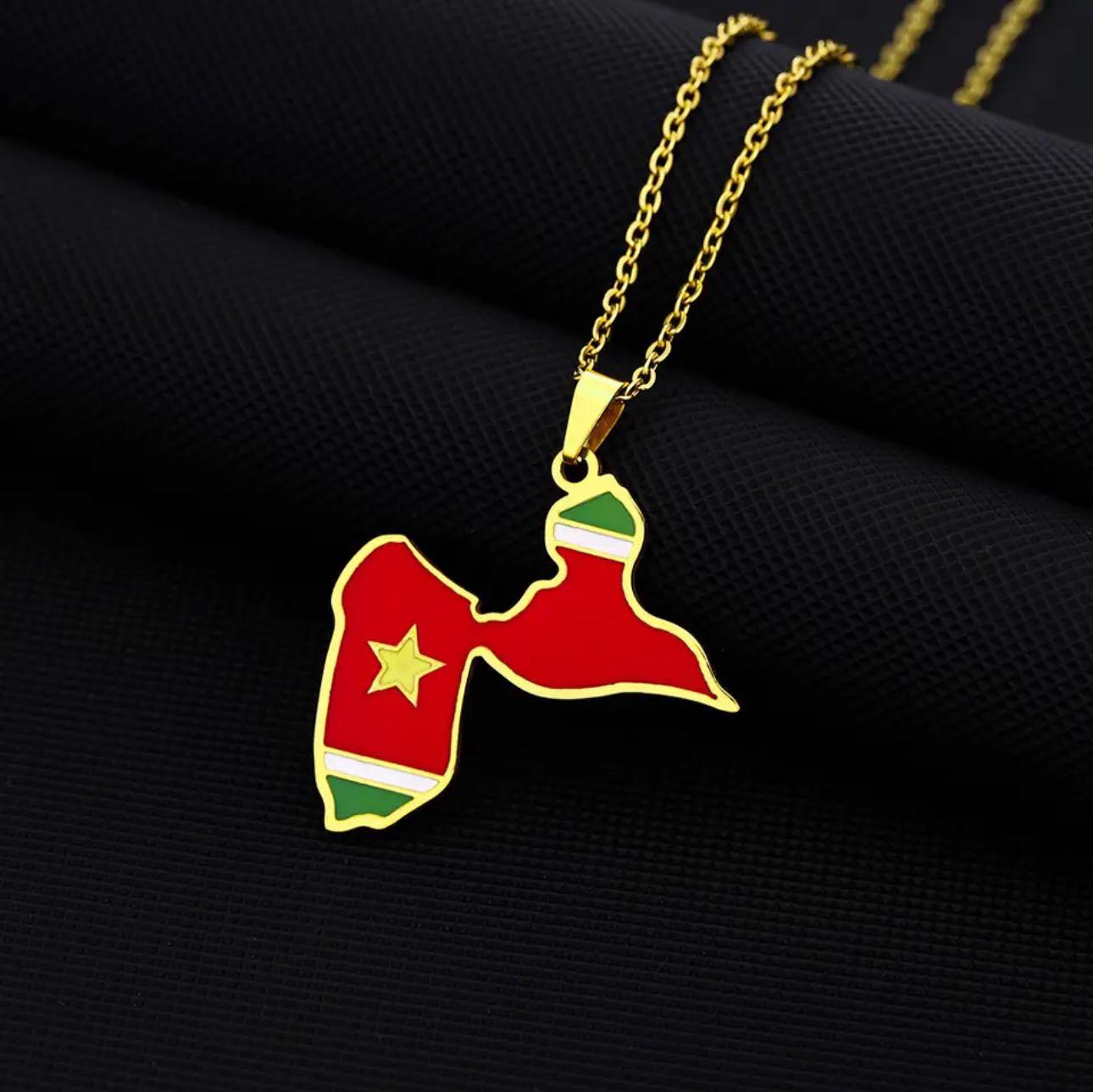 Suriname Flag Necklace
