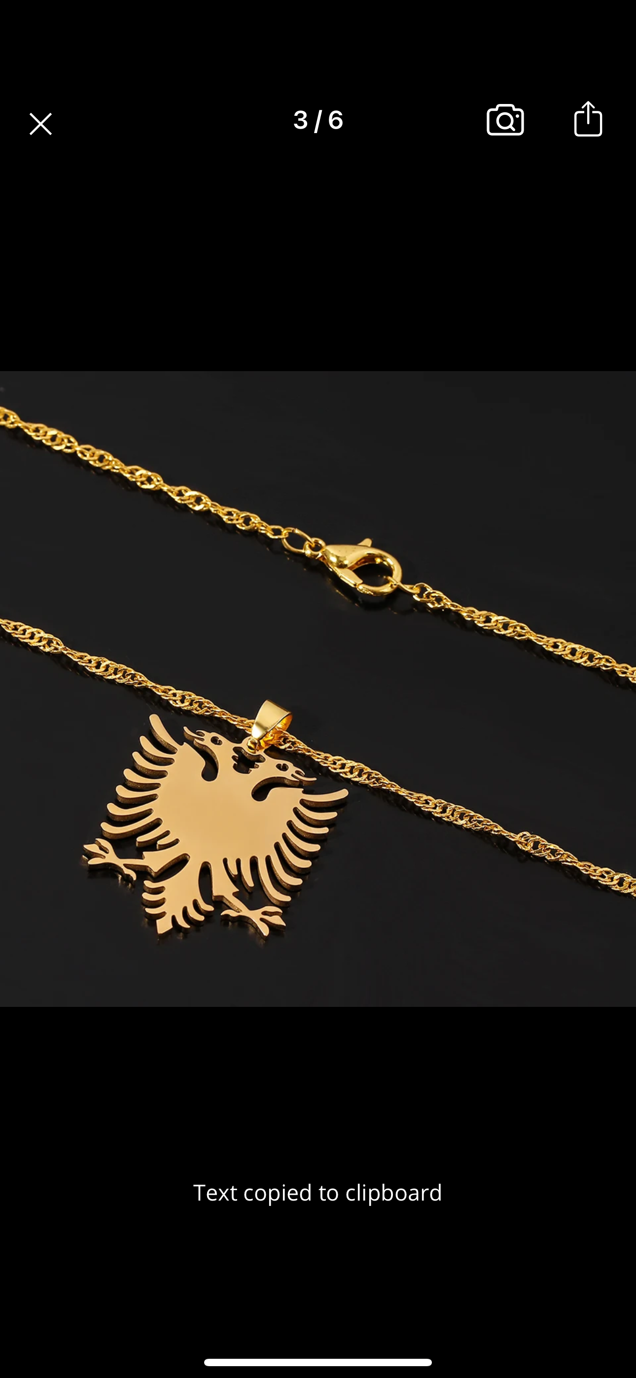 Albanian Eagle Necklace